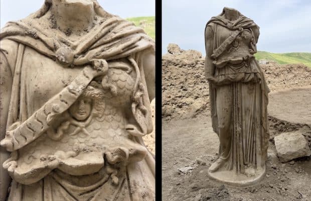 Laodikeia’da İki Metrelik Athena Heykeli Ortaya Çıktı