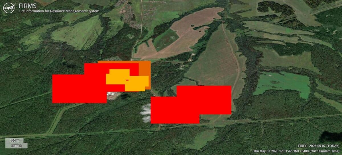 Oil Pumping Site Deep Inside Russia Could Be Ablaze, Image Shows
