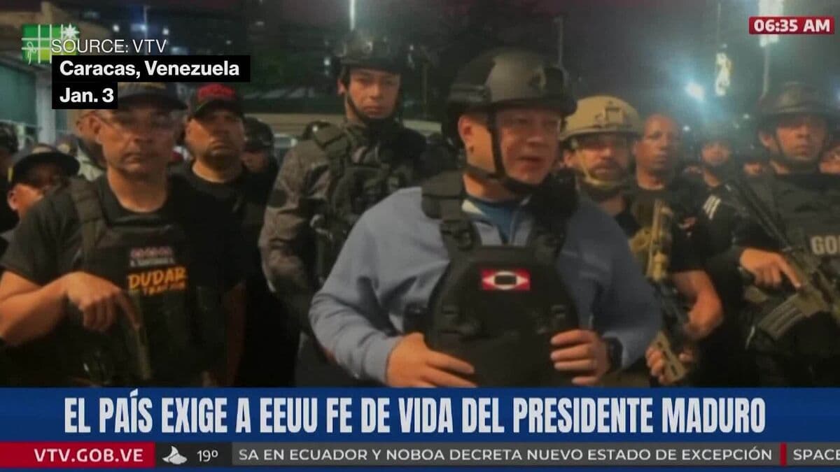 Venezuelan Interior Minister Speaks After Airstrikes