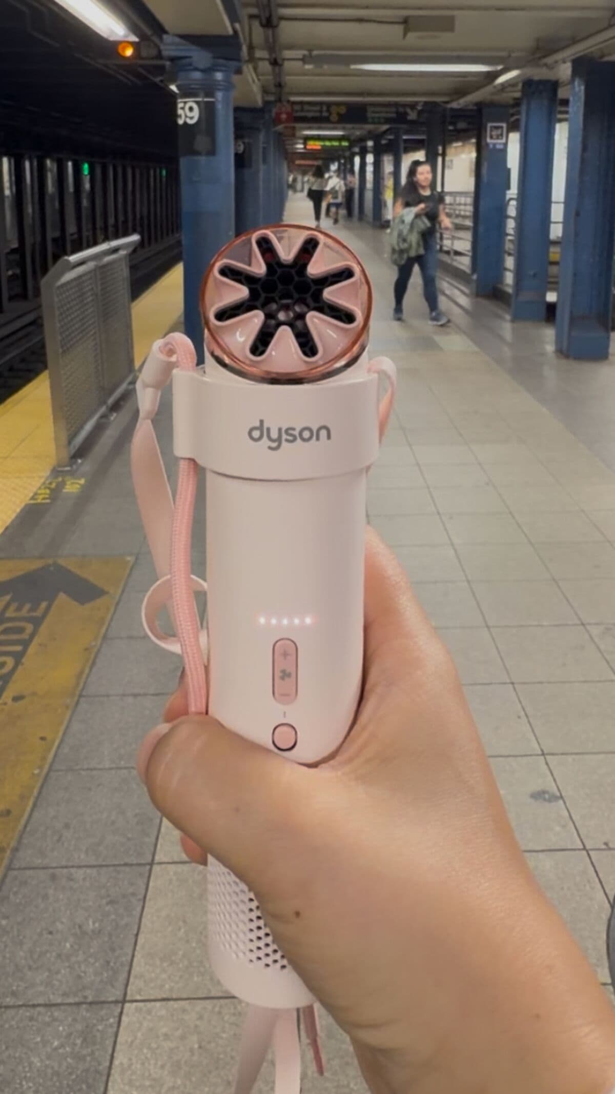 Samantha Kelly Tests Dyson's Latest Portable Fan in New York City Heat