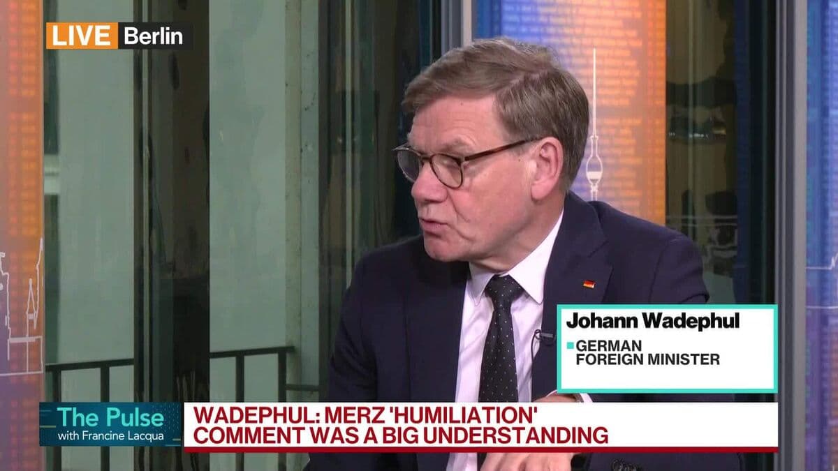 Merz-Trump Rift Was a 'Misunderstanding,' Wadephul Says