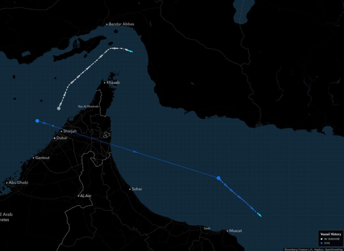 Two LPG Carriers Bound for India Transit the Strait of Hormuz