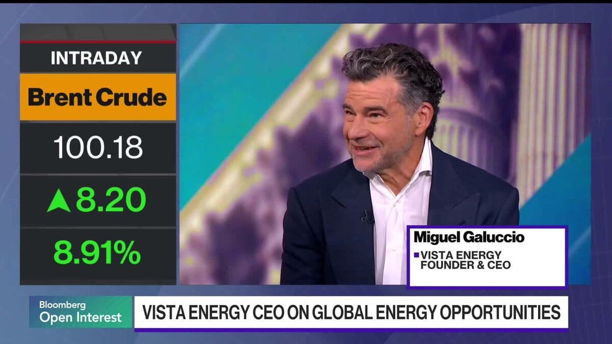 Vista CEO Says Oil Rally May Buoy Argentina Shale Capex