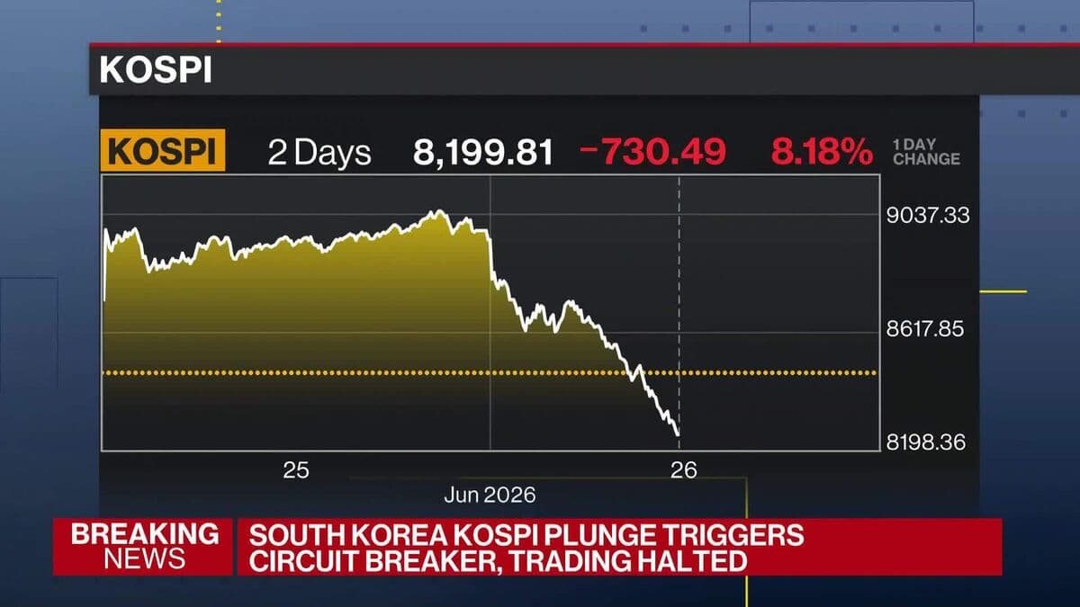 Tech Selloff in Asia Intensifies as South Korea Halts Trading