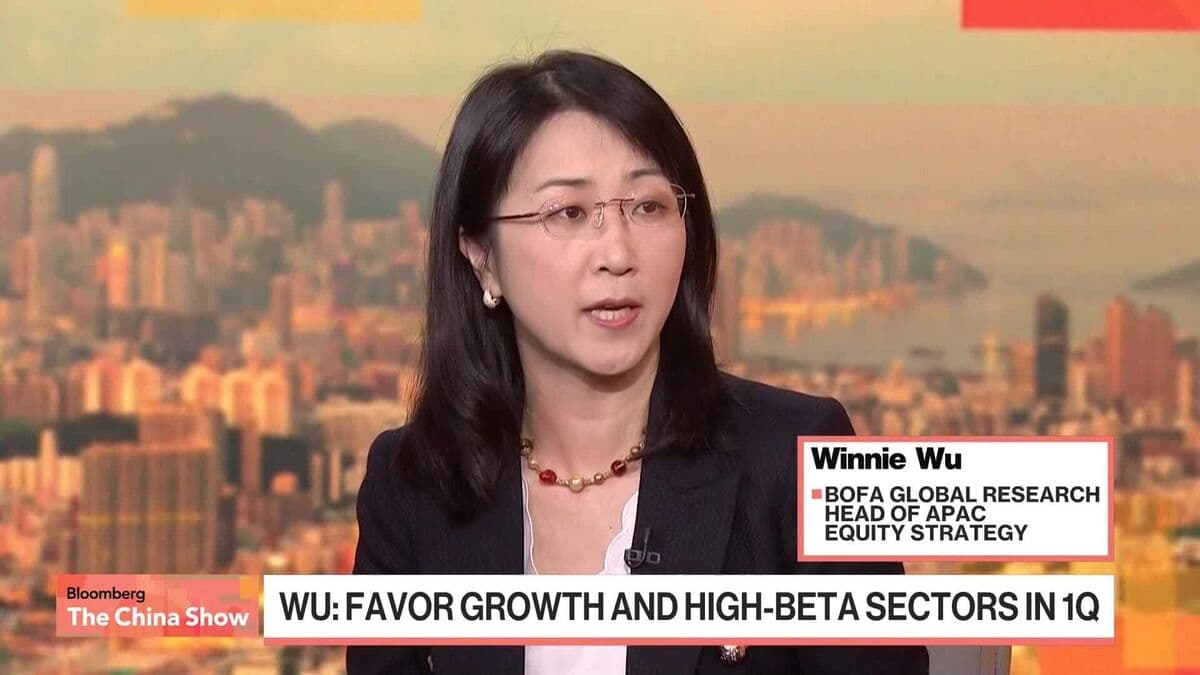 Asian Investors 'More Bullish' on China Than Their US Peers, BofA's Wu Says