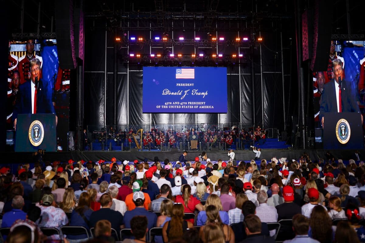 Trump Declares 'America is Back' at Rally Celebrating 250th Anniversary of US