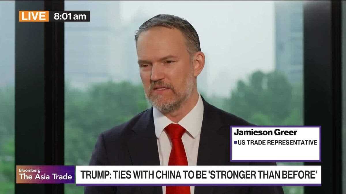 Greer Highlights Progress in U.S.-China Trade Rebalancing Efforts