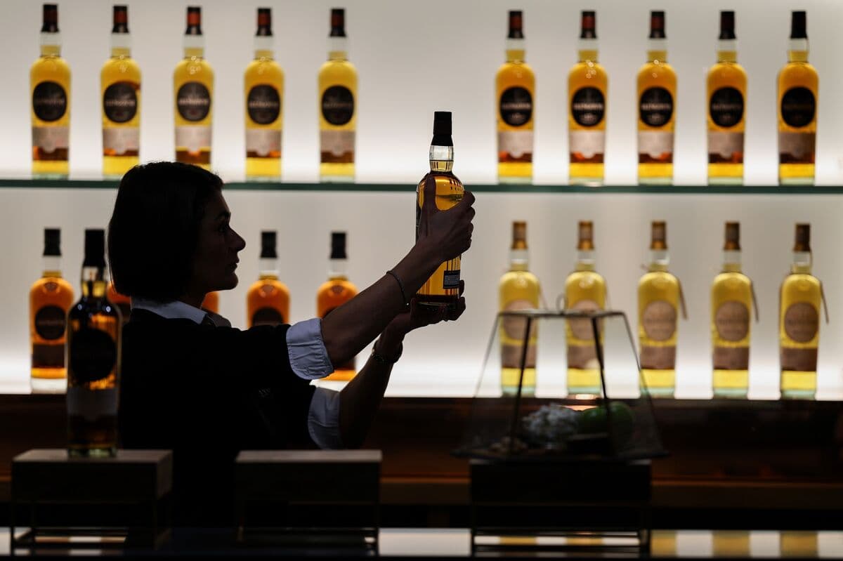 Trump Says He’ll Nix Some Whiskey Tariffs After UK King’s Visit