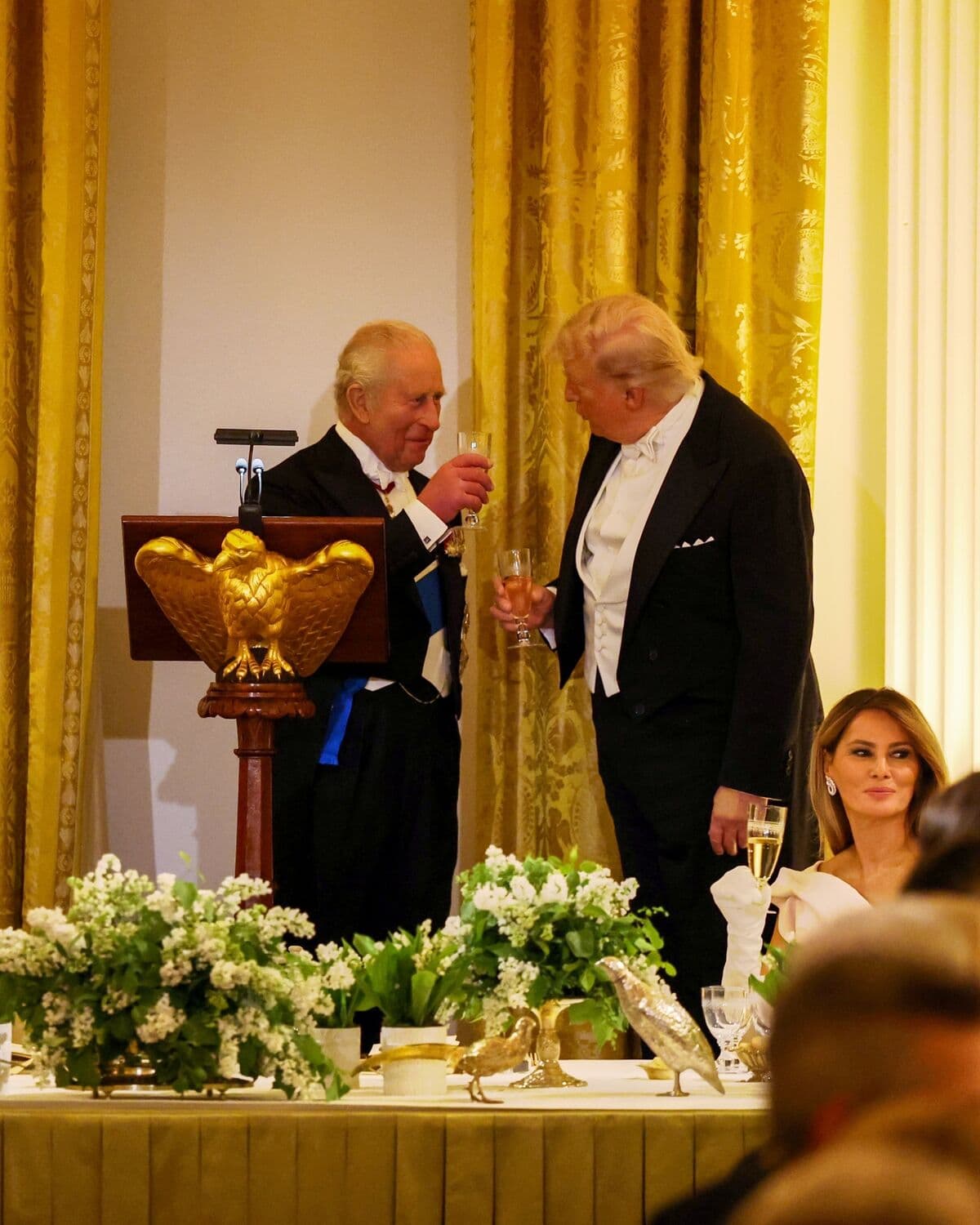 Who Attended the State Dinner With King Charles