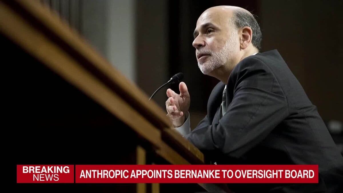 Former Fed Chairman Ben Bernanke Joins Anthropic's Oversight Trust