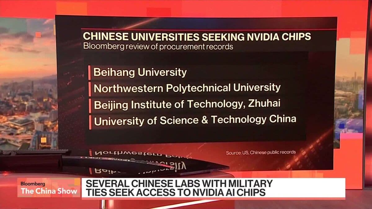 Chinese Military-Linked Labs Pursue Access to Nvidia's H200 Chips