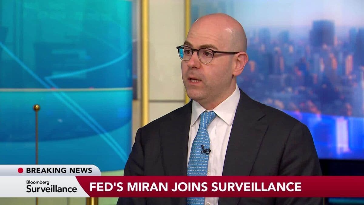 Federal Reserve Governor Miran Discusses Inflation and Central Bank Policy