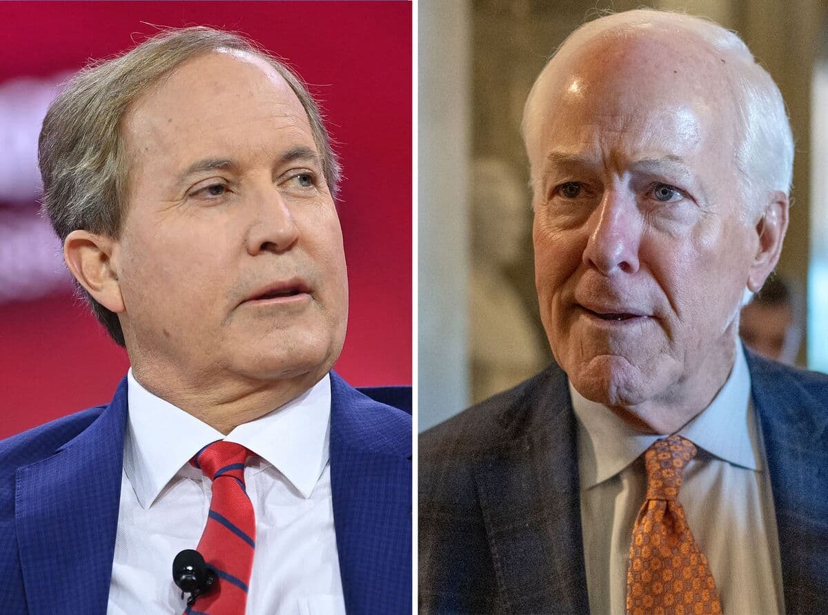 Ken Paxton Narrowly Leads John Cornyn in Bruising Texas GOP Race