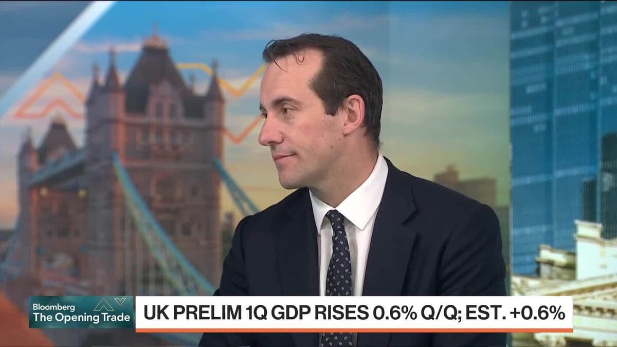 UK Economy Sees 0.6% Growth in First Quarter, Highest in a Year