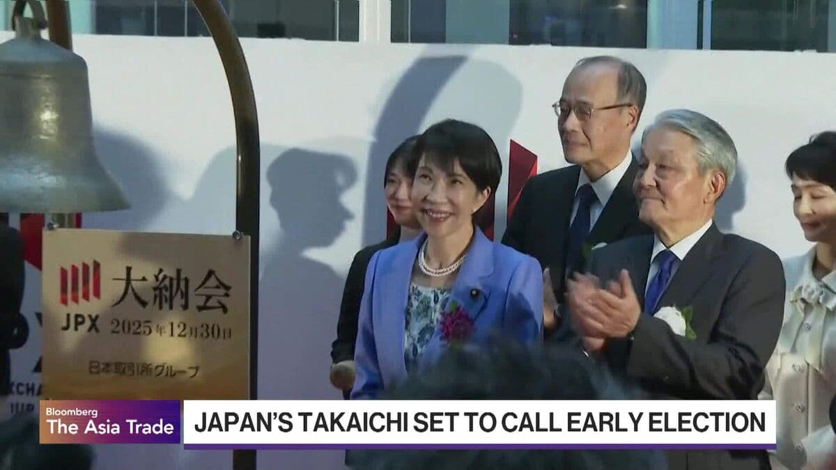 Japan’s Takaichi Set to Call Early Election