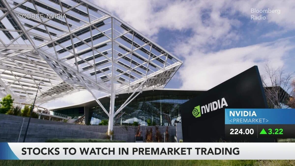 Nvidia Shares Rise Following CEO's China Visit; SoftBank Reports Quarterly Profit Increase