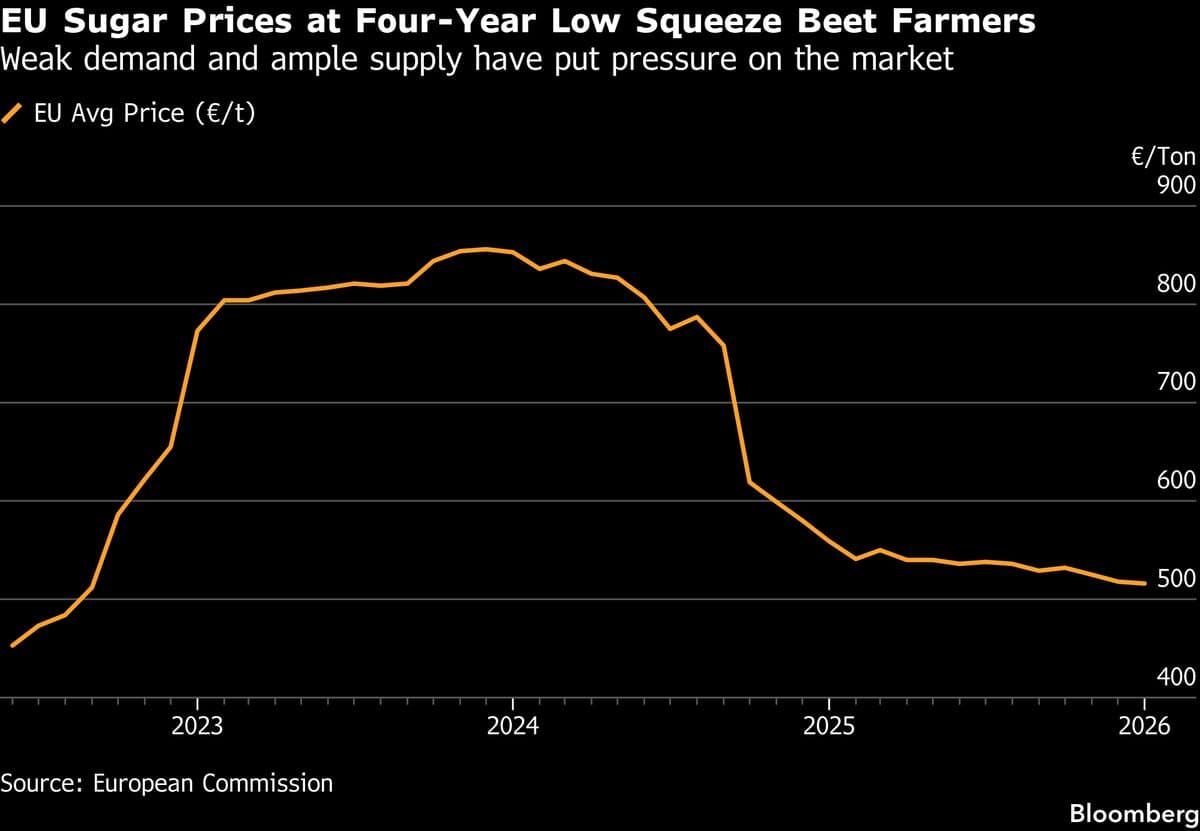 European Sugar Rift Deepens Over Plan to Curb Duty-Free Imports