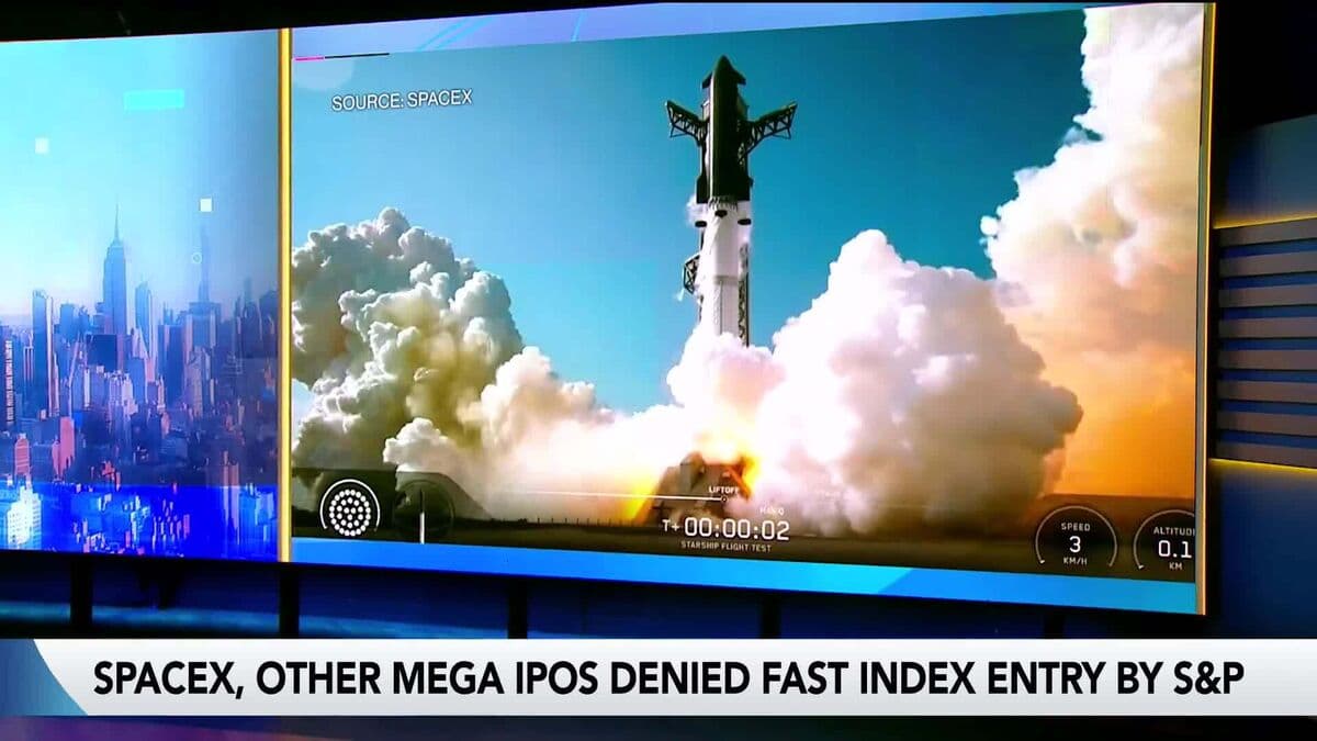 S&P Denies Fast Track Entry for SpaceX IPO into Major Indices