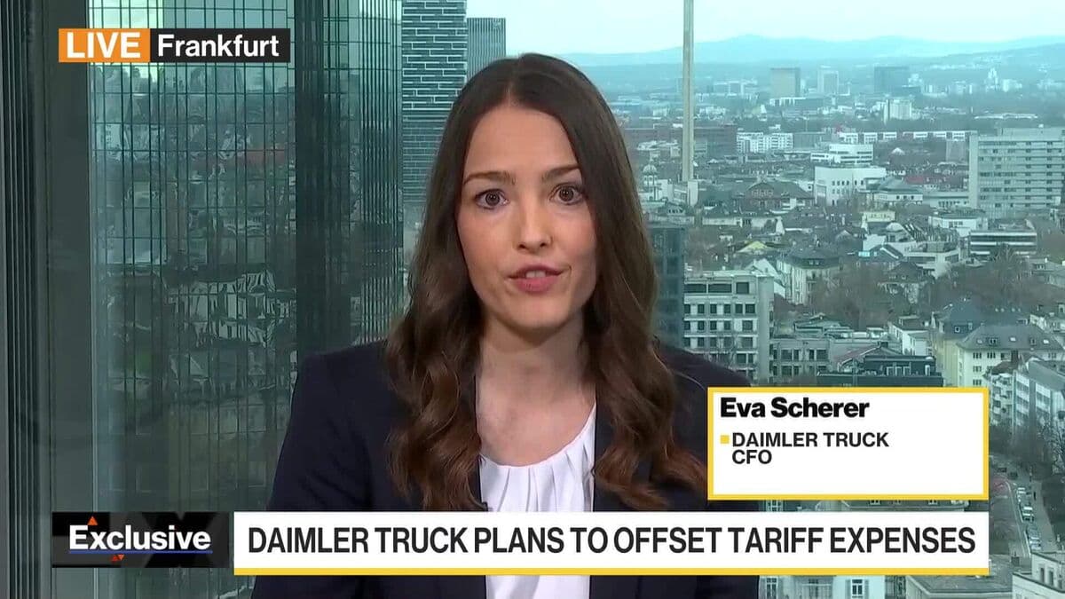 Daimler Truck CFO Eva Scherer on Trade, Tariffs and Middle East Risks