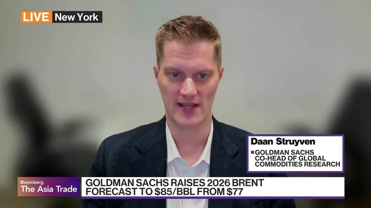 Goldman Sachs' Struyven on raising 2026 Brent Forecast
