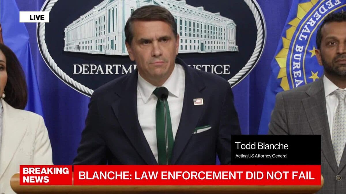 Gala Shooting Suspect Charged With Trying to Kill Trump (DOJ Presser)