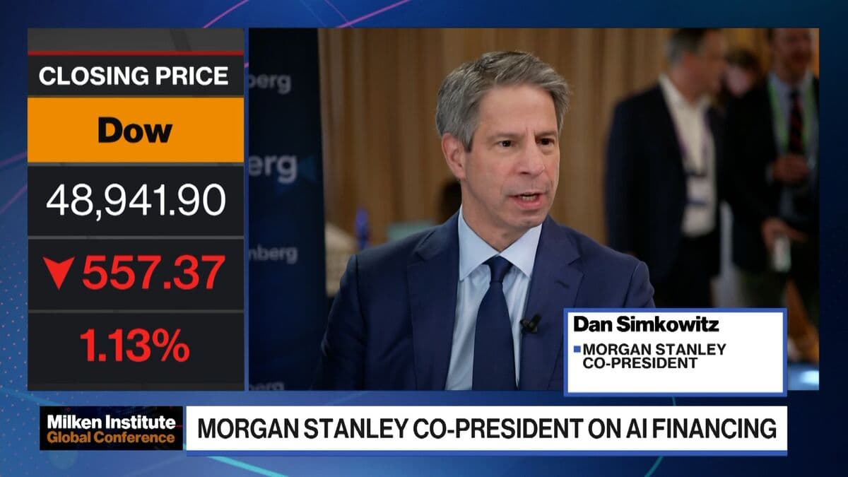 Morgan Stanley's Simkowitz on AI Financing, M&A Resurgence