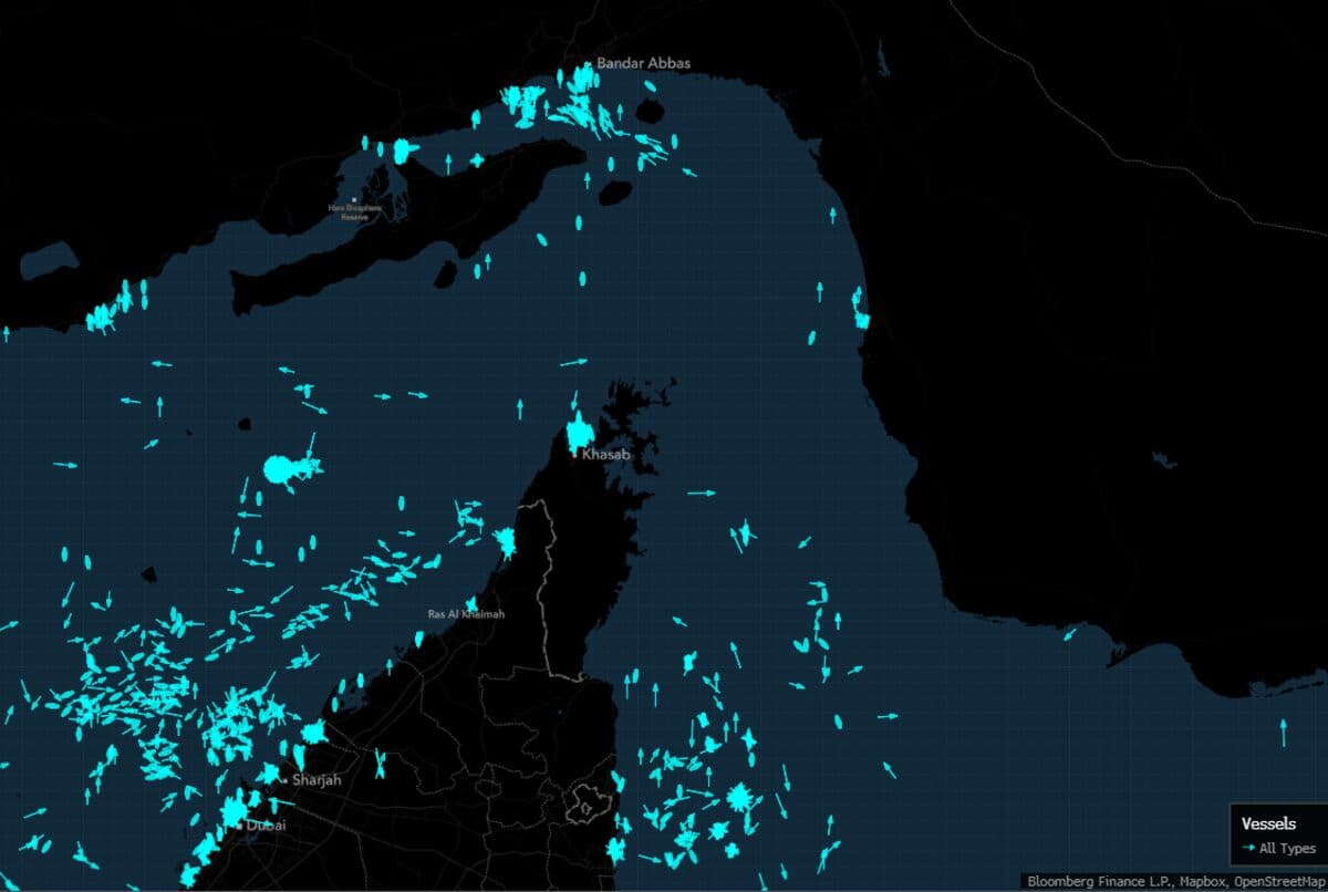 Ships Cluster Further From Hormuz Strait as Iran Widens Control