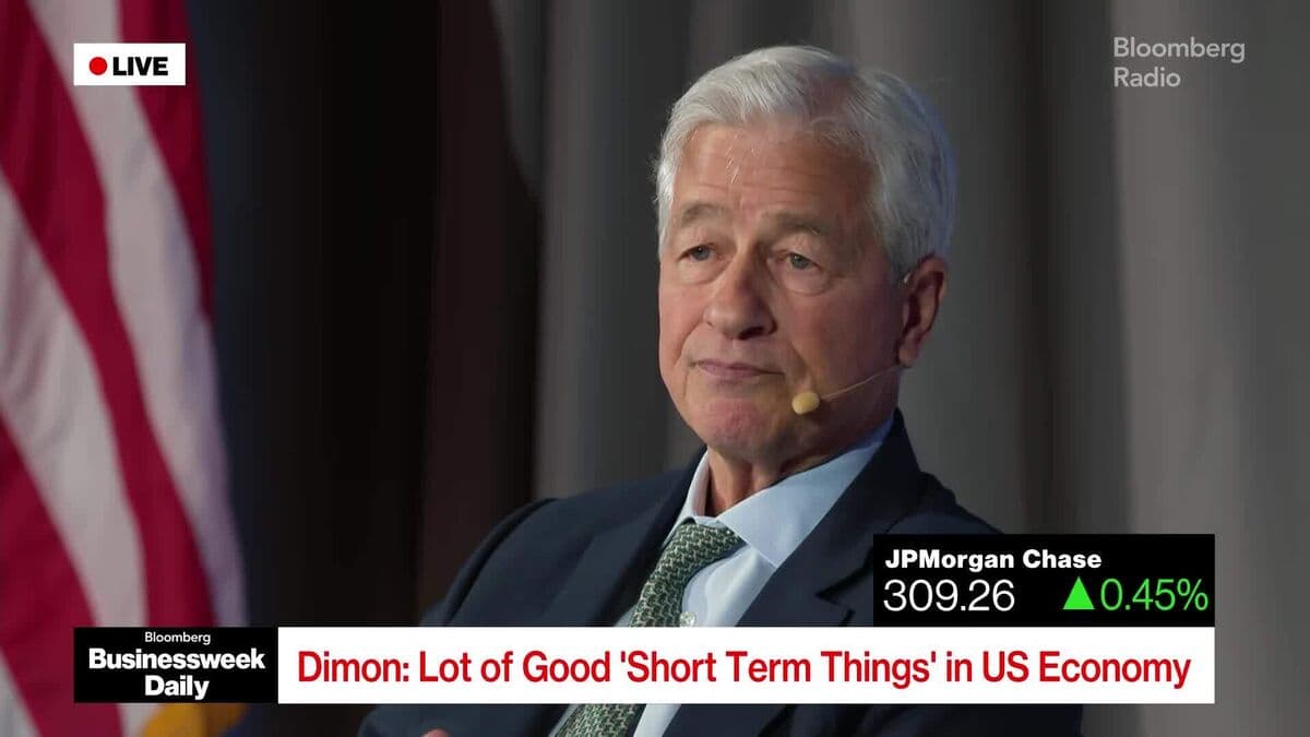 Dimon Says Lot of Good 'Short Term Things' In US Economy