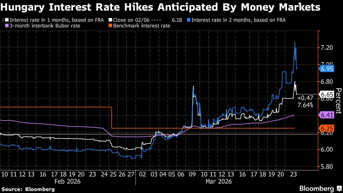 Hungary to Hold Rates as Iran Turmoil Upends Monetary Outlook