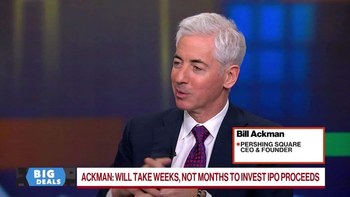 Ackman Says Stocks Above 'Stupidly Cheap' Market Bottom