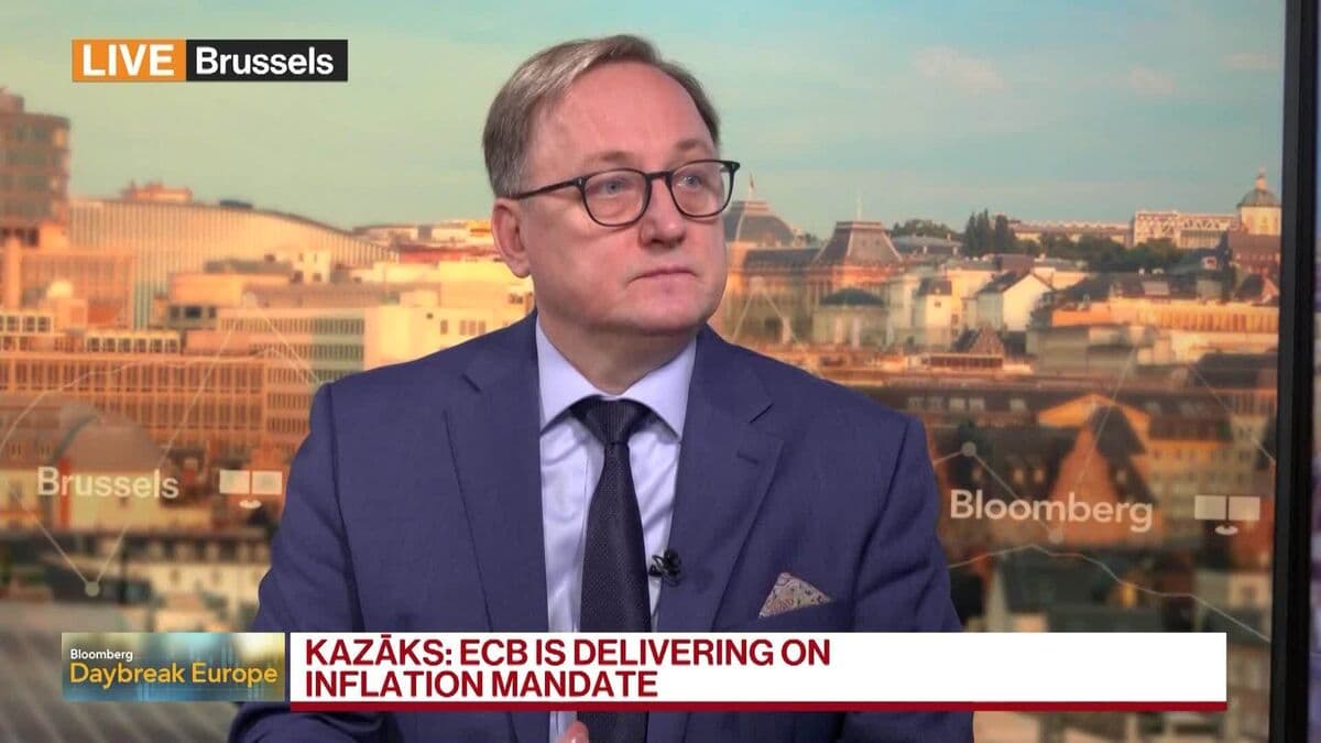 ECB Content With Inflation, Must Remain Alert, Kazaks Says