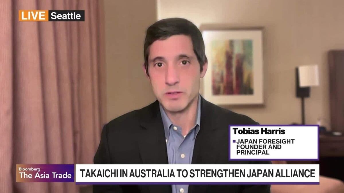 Japan Foresight's Harris on Takaichi's Australia Visit
