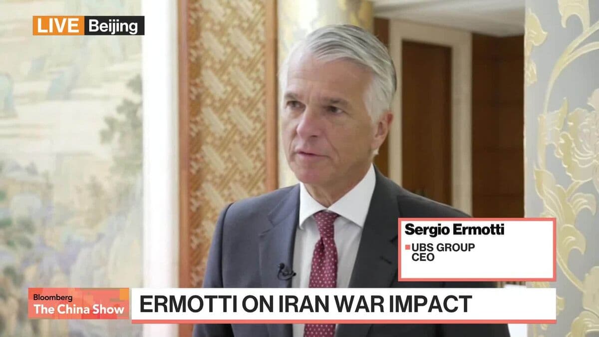 UBS CEO Ermotti on Iran War, China Growth, Succession Planning