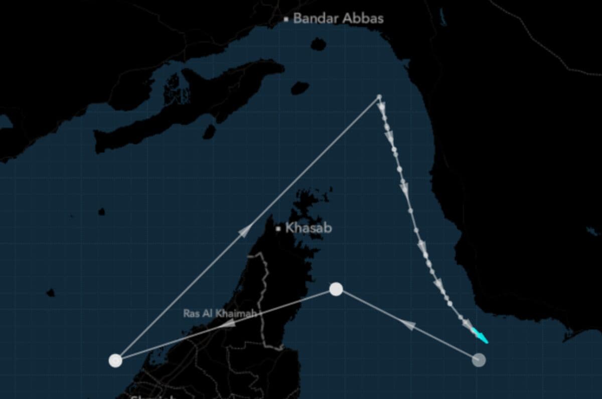 Zombie Ship Posing as LNG Carrier Appears to Transit Hormuz
