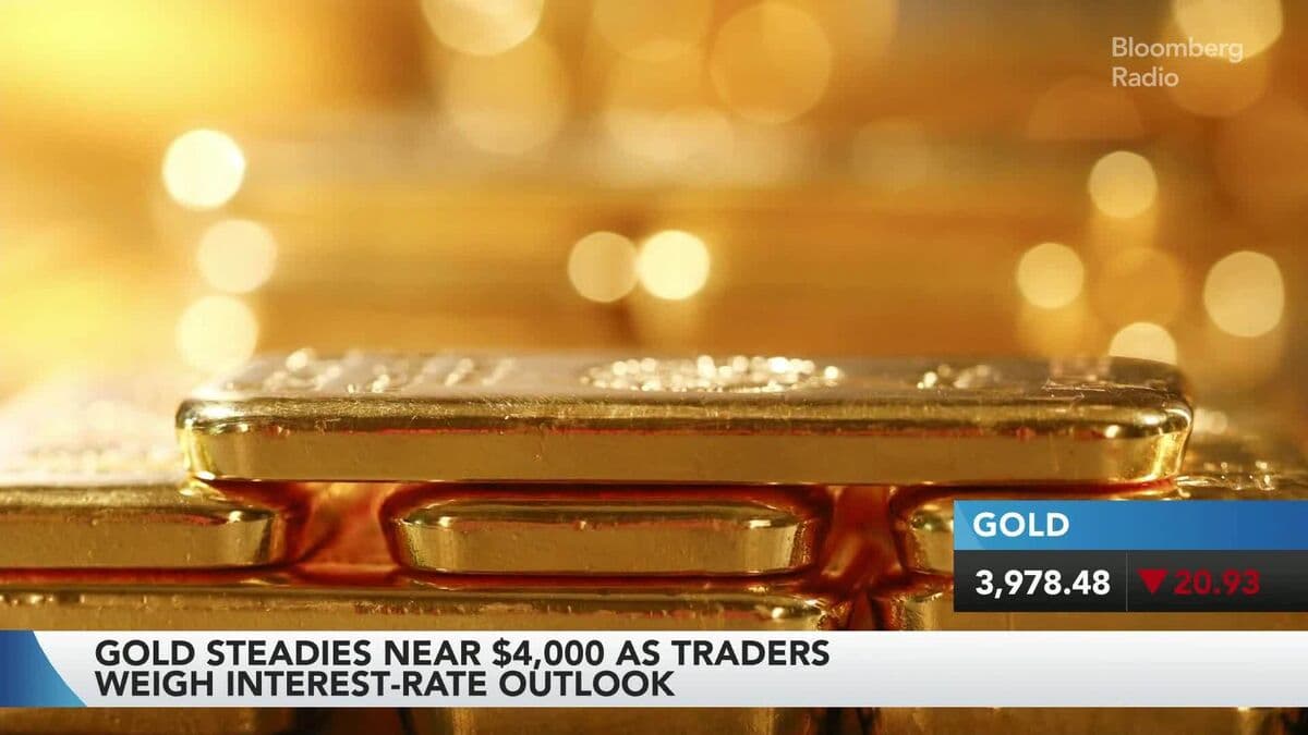 Gold Prices Stabilize Around $4,000 as Traders Assess Interest Rate Projections