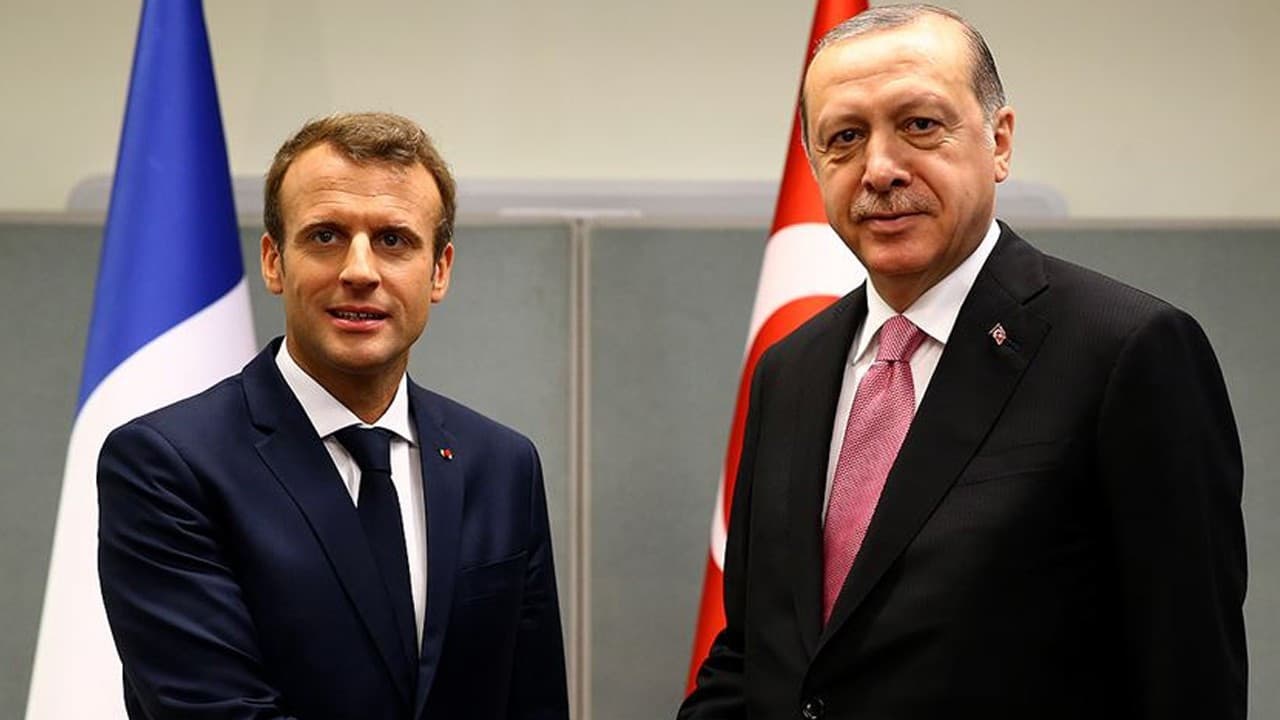 Son dakika: Cumhurbaşkanı Erdoğan, Macron ile görüştü