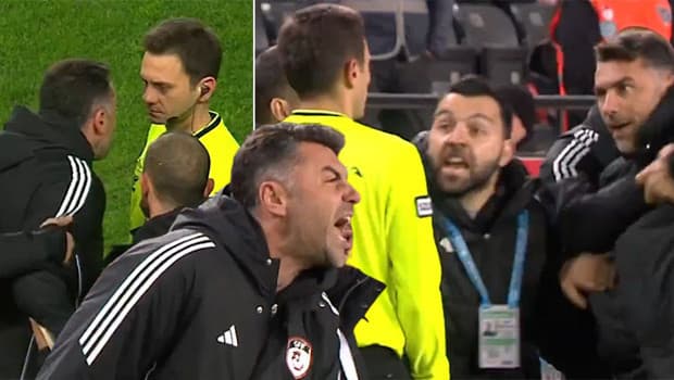 Burak Yılmaz, kırmızı kart gördü: Karara sinirlendi, hakemin üzerine yürüdü!