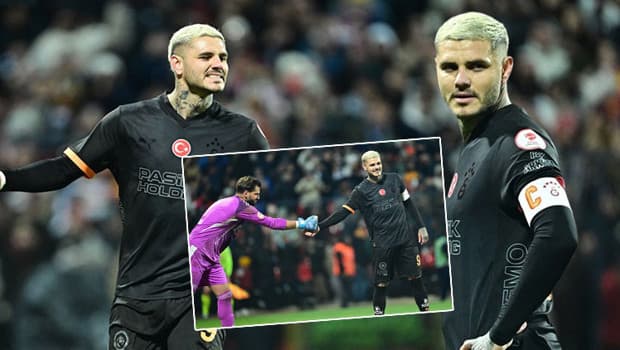 Fethiye'de Icardi'nin penaltı kabusu: 2 dakikada 2 kez kaçırdı, kaleciyi tebrik etti!