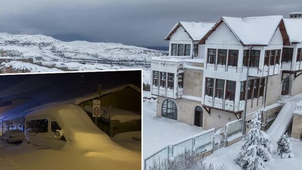 Sıcaklık eksi 31 dereceye düştü: Cadde ve sokaklar boş kaldı! Her yer beyaza büründü: 'Böyle bir kar yağışı görmemiştik'