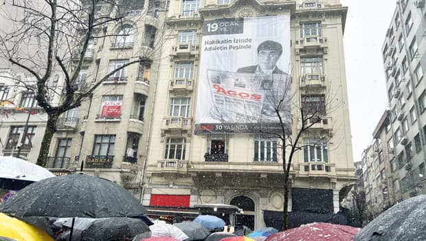 Hrant Dink katledildiği yerde anıldı