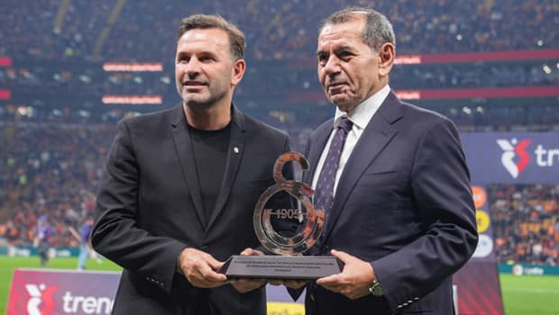 Galatasaray'da Dursun Özbek ve Okan Buruk'tan şampiyonluk sözü!