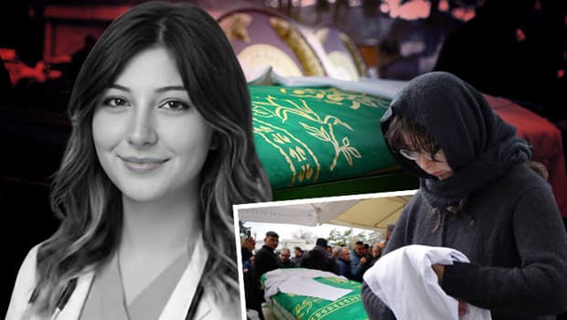 Doktor Yaren'in yürek yakan ölümü: Arkadaşları, cenazeye beyaz önlükleriyle katıldı
