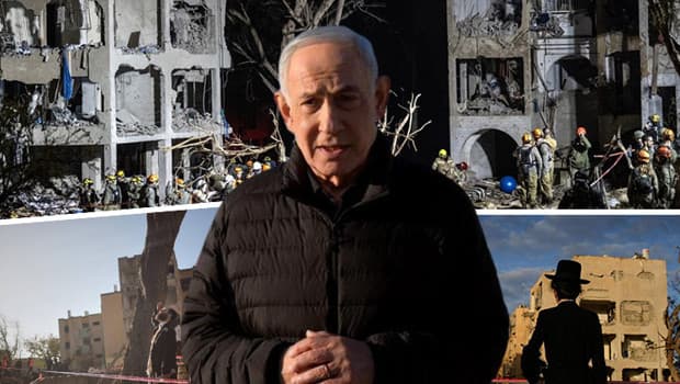 İsrail'de 10'u ağır,84 yaralı! Netanyahu: Zor bir gece geçirdik