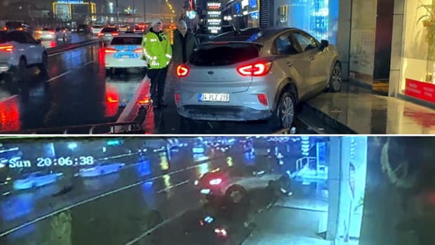 Avcılar’da otomobil kaldırımdaki 14 yaşındaki çocuğa çarptı