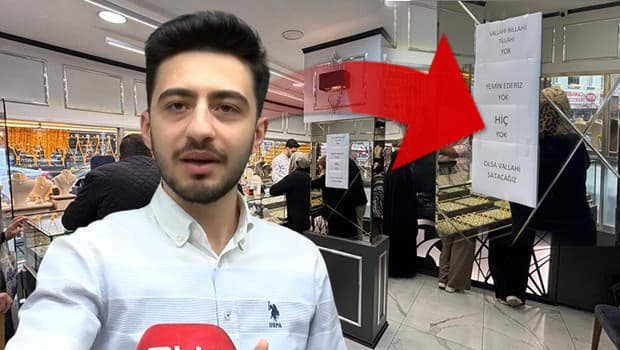 Altına talep patladı! Kuyumcu, gelen sorudan sıkılıp bu yazıyı astı