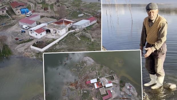 Köye kadar ulaştı: Evi ada ortasında kaldı! 'Biz burada çaresiz bekliyoruz'