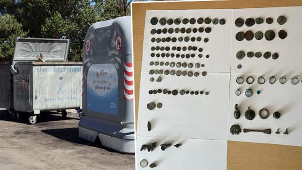 Sivas'ta vatandaş çöplükte gördüğüne inanamadı: Tam 128 parça...