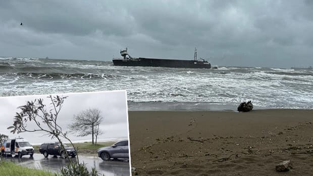 Son dakika... Sakarya'da kargo gemisi karaya oturdu: Kurtarma çalışmaları başladı