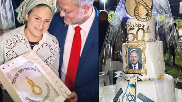 Ben Gvir iyice şaşırdı! Urganlı pastayla skandal kutlama