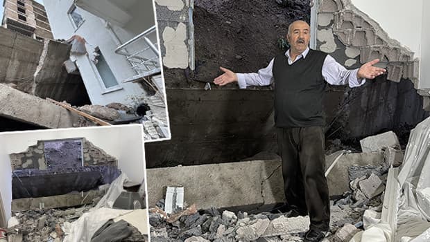 Sağanak yağış sonrası istinat duvarı çöktü: 3 katlı apartman ve özel anaokulu tahliye edildi! 'Sabaha karşı bir gürültüyle uyandık'